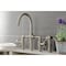 Kingston Brass KS2338RX Industrial Style Bridge Kitchen Faucet with Brass Sprayer, Brushed Nickel KS2338RX - alternate 2